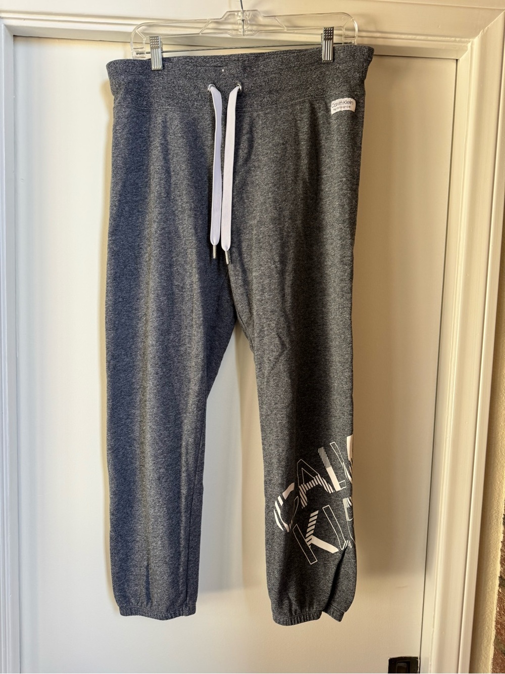Calvin Klein Performance Gray Graphic Jogger Pants